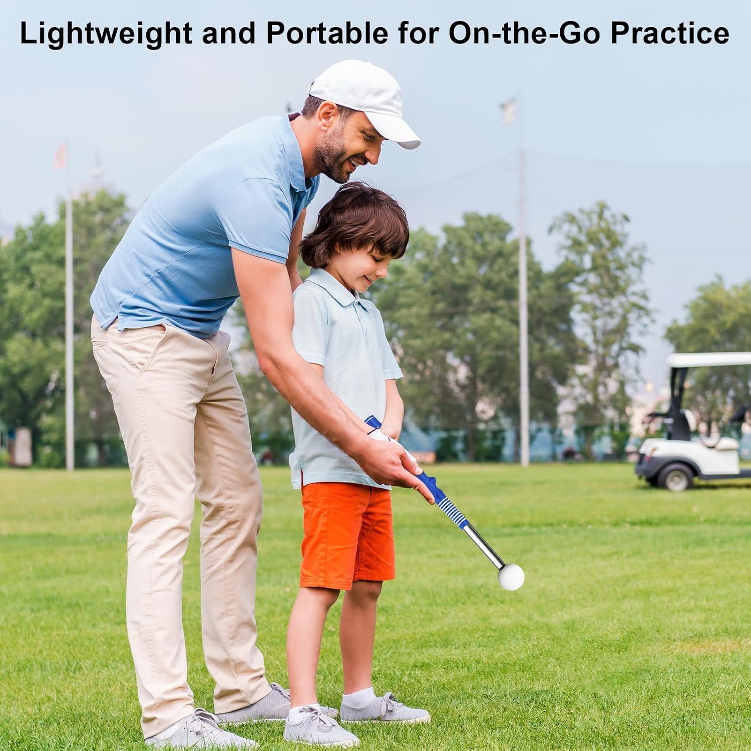Golf Swing Trainer with Grip Aid & Arm Band (Right-Handed)