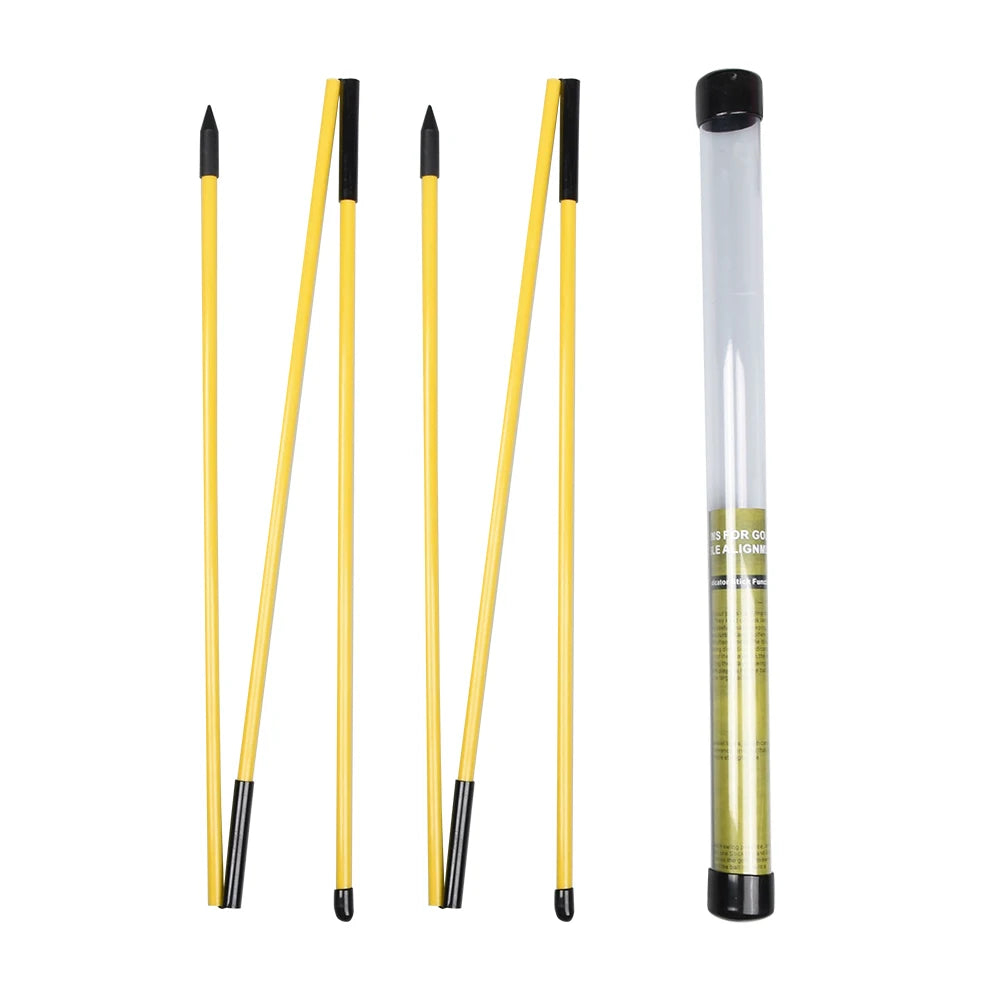Collapsible Golf Alignment Sticks – 2 Pack Swing Trainer