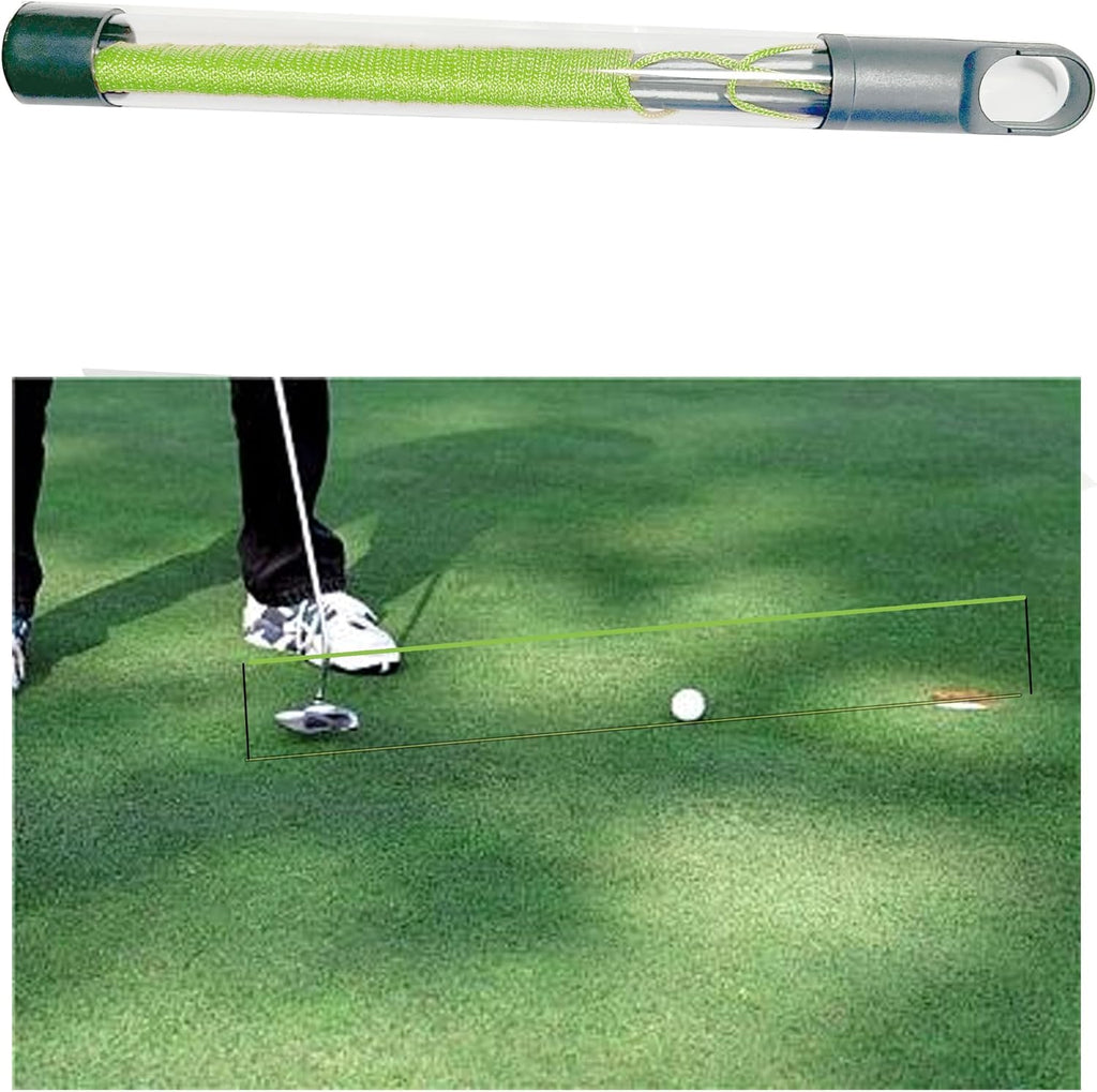 Golf Putting String Guide Line - 10 Ft, Alignment Training Aid, Master Straight and Breaking Putts