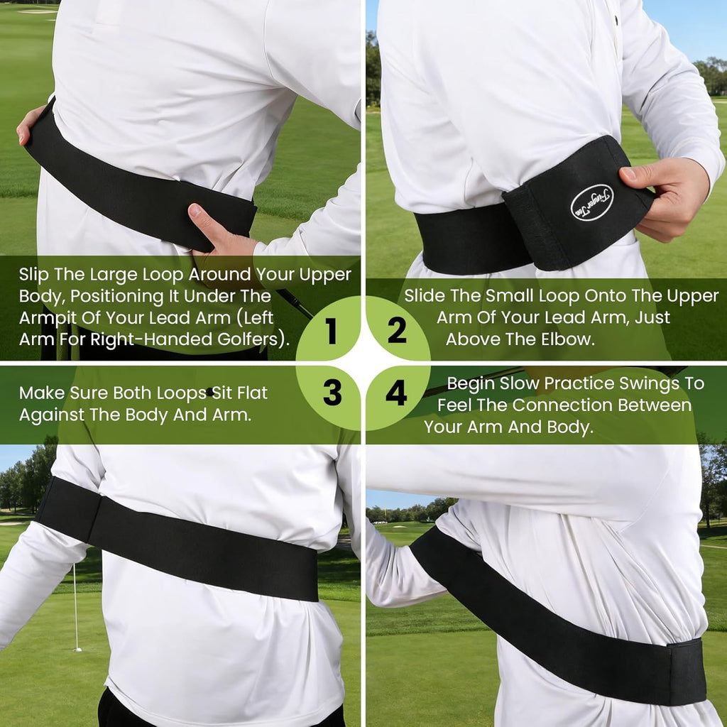 Golf Swing Arm Band Trainer for Better Connection