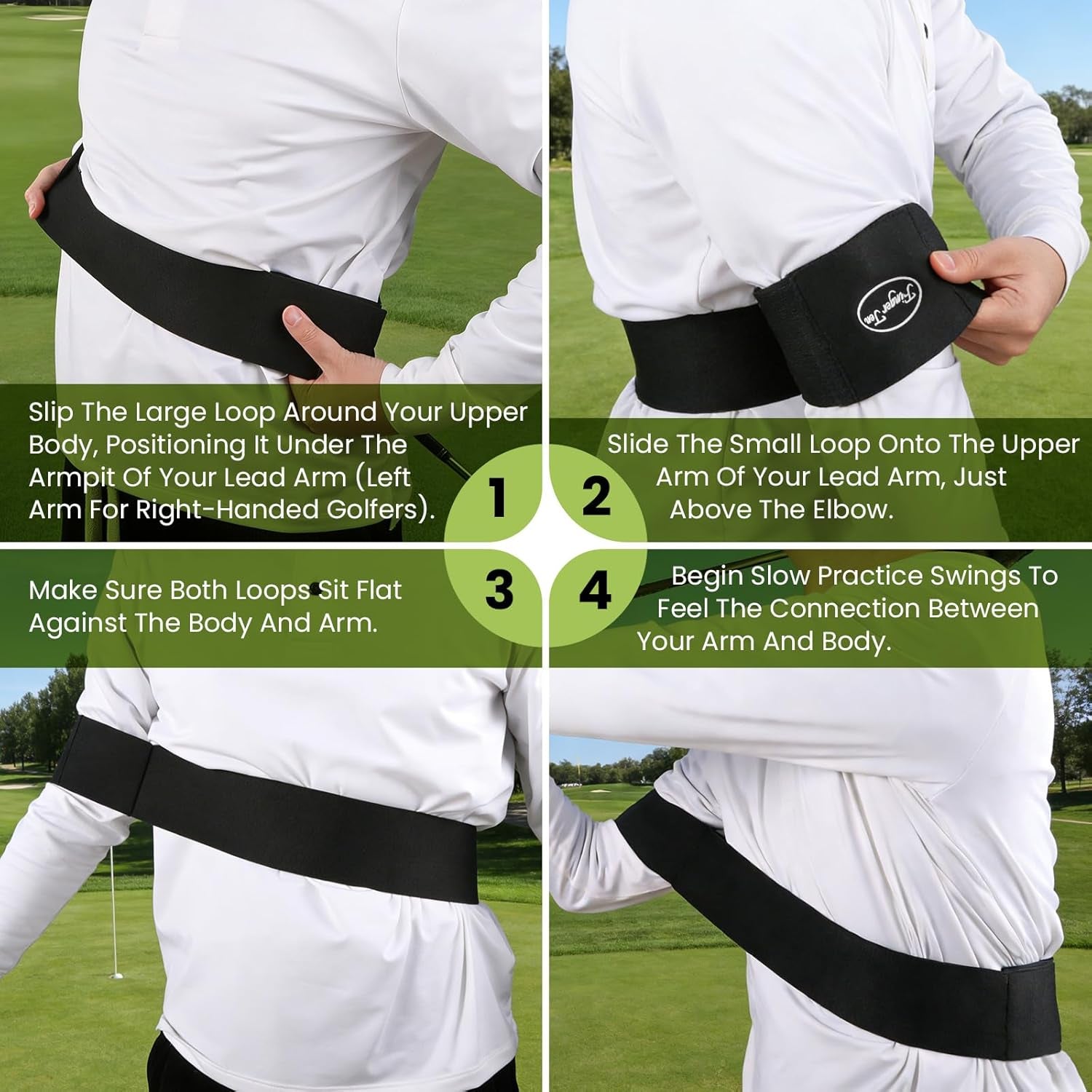 Golf Swing Arm Band Trainer for Better Connection