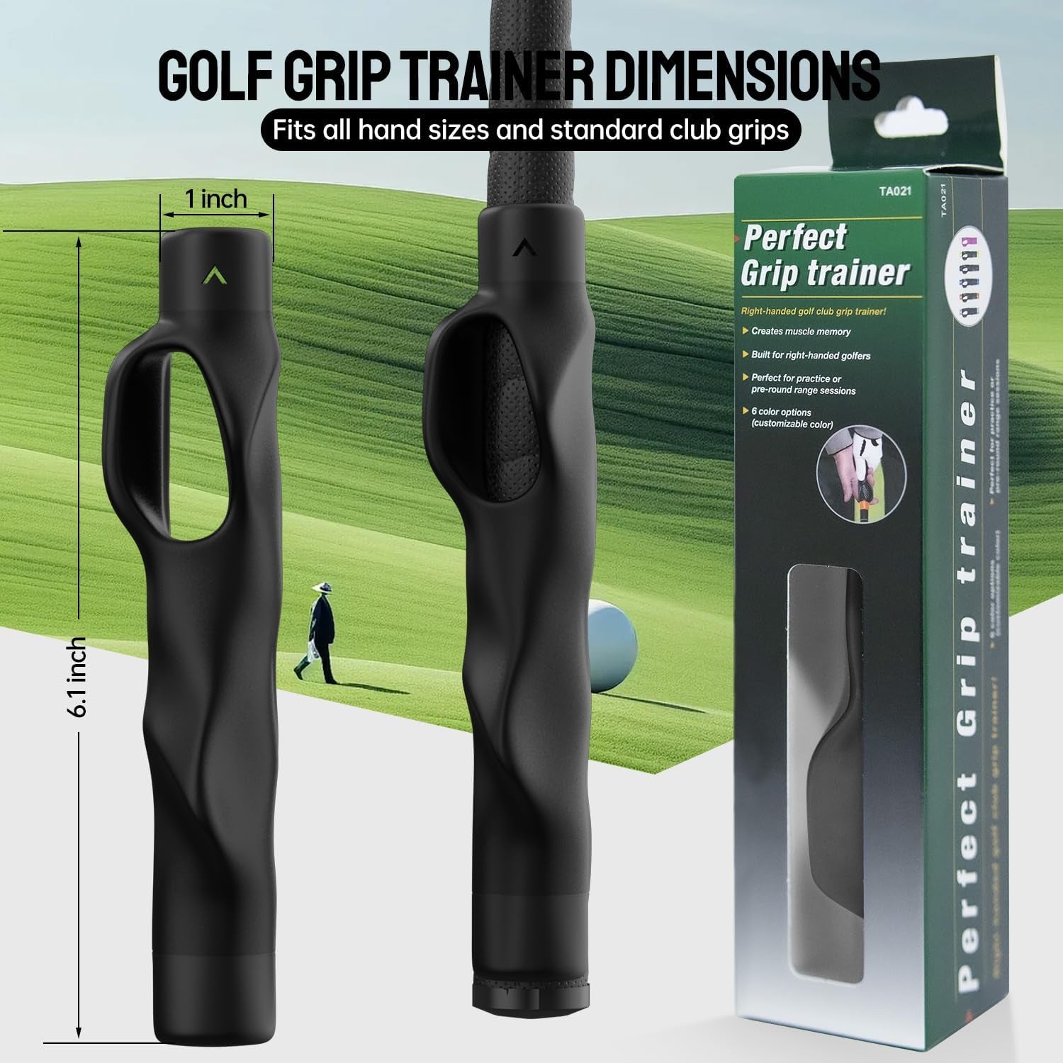 Golf Grip Trainer for Right-Handed Golfers
