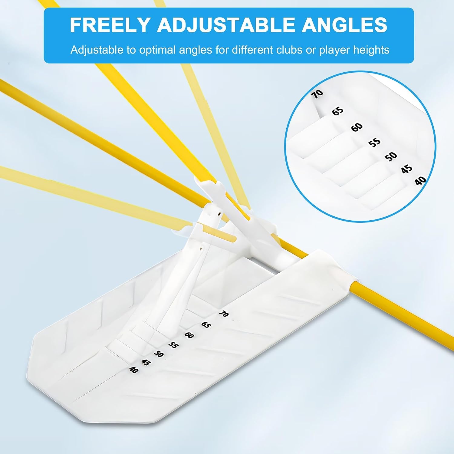 Golf Swing Plane Trainer Set – Alignment Sticks Holder for Posture, Aim & Path