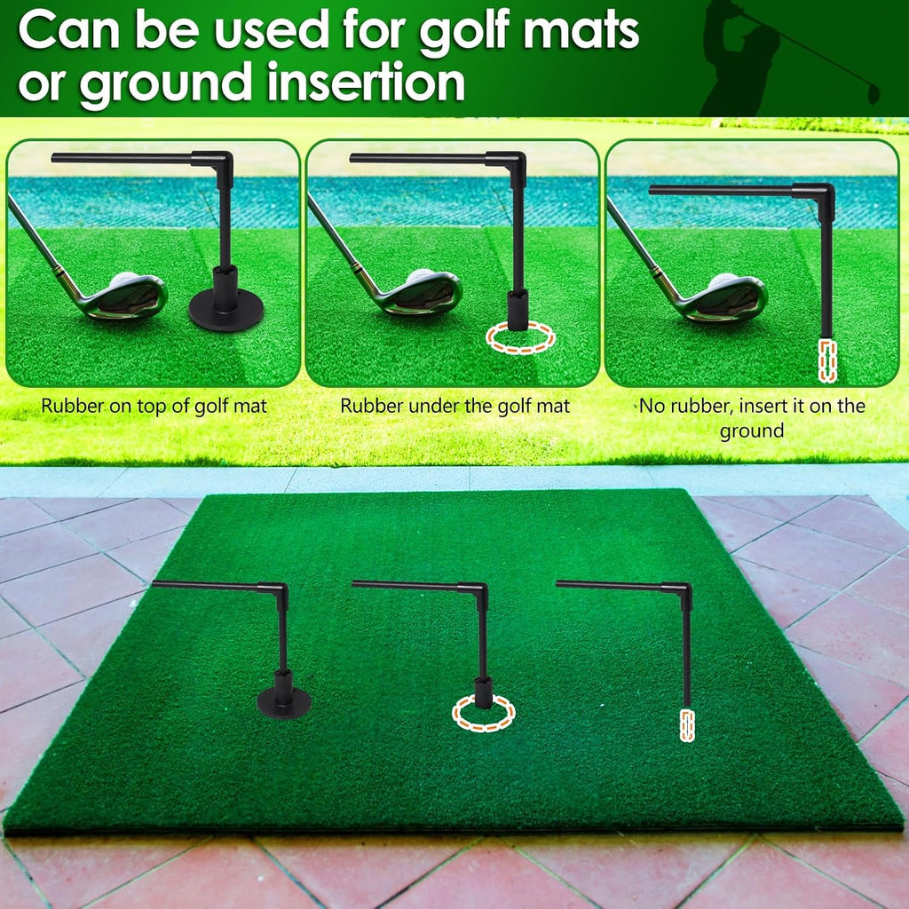 Golf Slice Corrector – Portable inside Approach Swing Trainer, Lightweight Practice Aid for Golfers of All Ages & Skill Levels - Reduce Slicing Topping (Right-Angle Design)