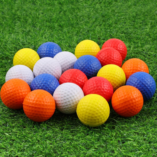20 Pack Foam Golf Balls, 41Mm Practice Golf Balls, Realistic Feel and Long Lasting Limited Fligh Practice Golf Balls for Backyard, Soft Golf Balls for Indoor or Outdoor