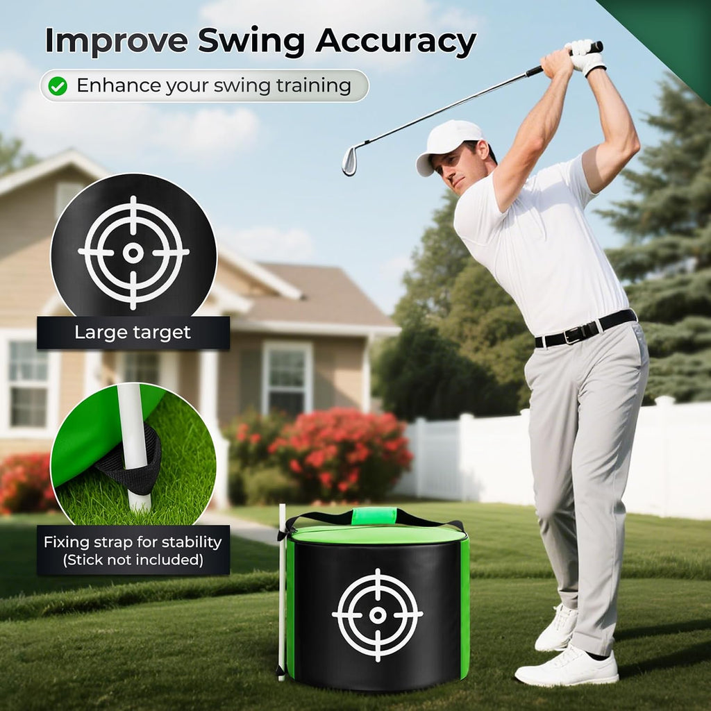 Golf Impact Bag for Swing Training – Heavy-Duty Golf Smash Bag with Target
