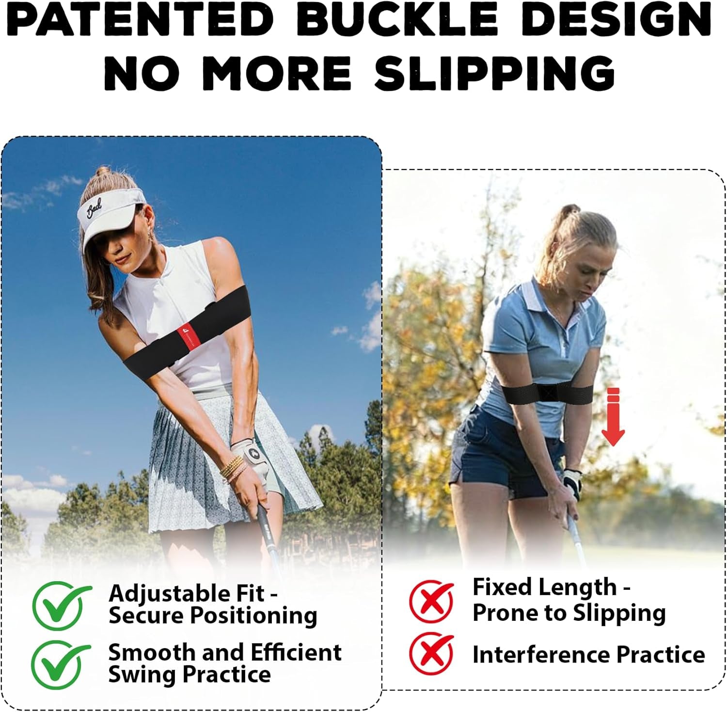 Adjustable Golf Swing Arm Band – Fix Chicken Wing