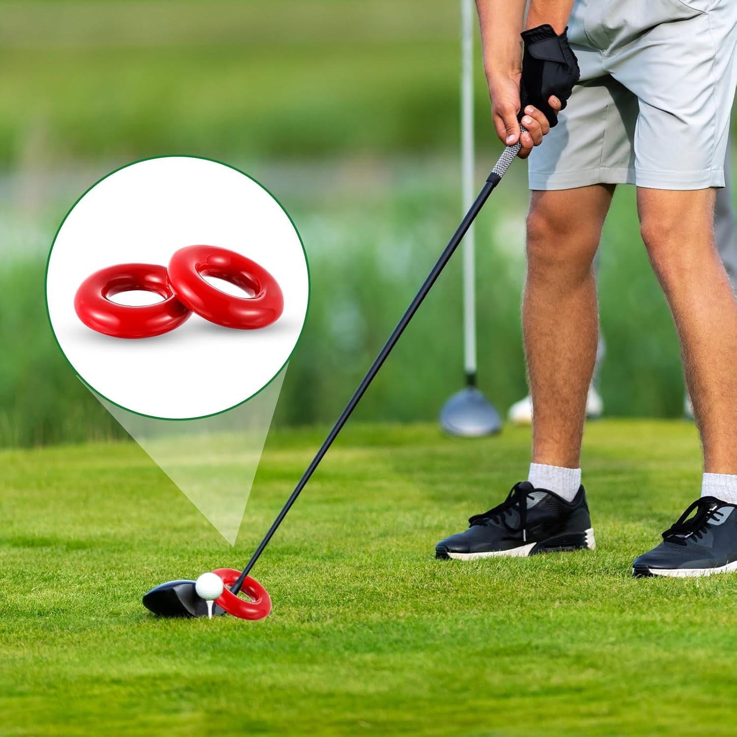 Golf Swing Weight Trainer Set with Weighted Rings