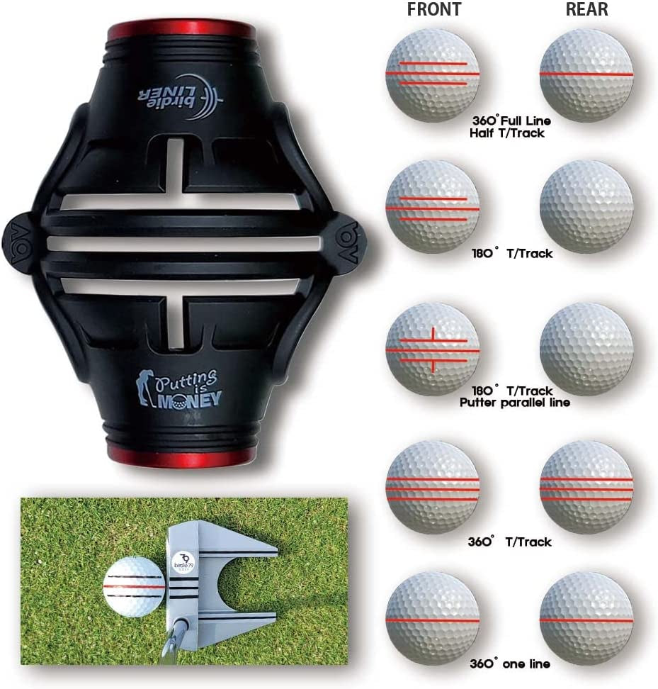 360° Golf Ball Alignment Marker Tool Kit