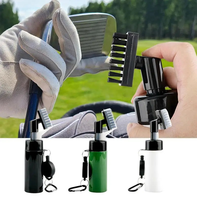 Golf Club Cleaning Brush with Water Bottle & Groove Cleaner