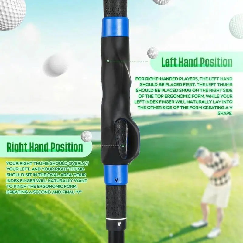 Golf Grip Trainer, Golf Training Aid, Golf Grip Kit, Golf Club Grips, Grip Trainer Golf Club to Help Train Correct Hand Position