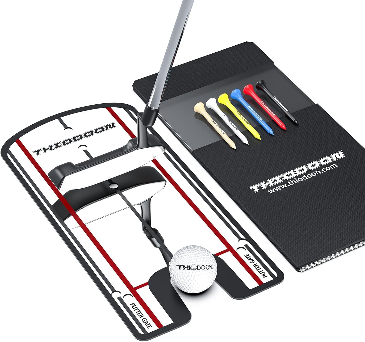 Golf Putting Alignment Mirror – Ultra-Thin Training Aid with Carry Bag