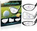 Golf Impact Stickers, High-Resolution Impact Tape for Irons, Woods & Fairway Clubs, Swing Training Aid for Home Practice, Nets & Golf Simulators, Essential Golf Accessories for Men & Women