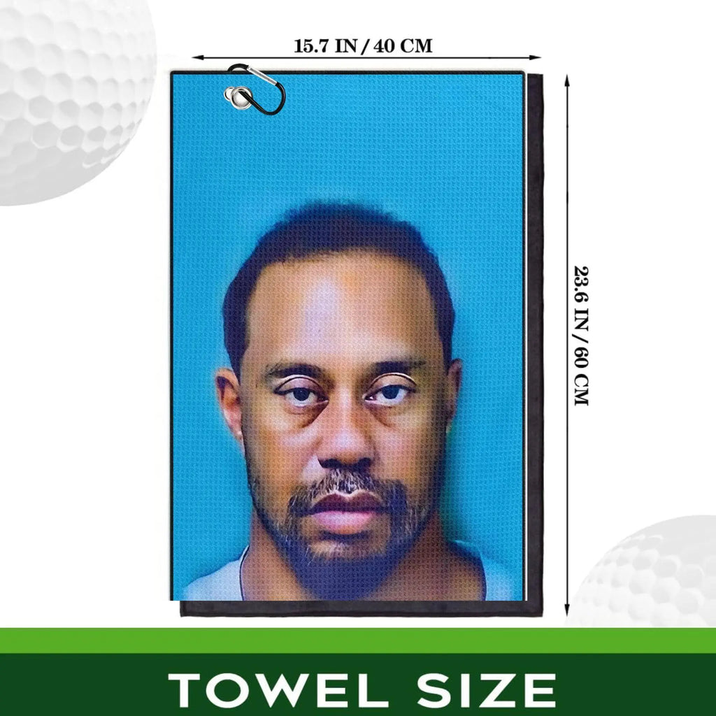 Funny Golf Towel, 4 Counts Printed Golf Towels for Golf Bags for Men & Women, Great Golf Accessories Golf Gift for Men Golfers Dad Boyfriend Husband, Golf Pack, Golf Gift Accessory, Golf Supply