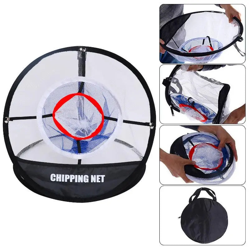 Portable Folding Golf Practice Net, Golf Hitting Net, Golf Practice Equipment, Convenient Golf Training Aid, Golf Training Tool, Golf Training Accessory, for Improve Hitting Skill, Golfers