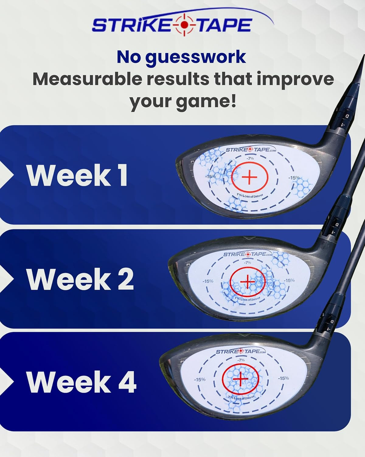 Strike Tape Golf Impact Stickers – Club Face Impact Labels